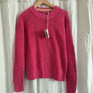 Faherty Pink Knit Sweater